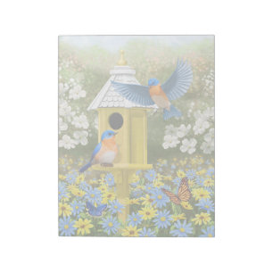 Bloco De Notas Bluebird e Birmanês Amarelo Alto