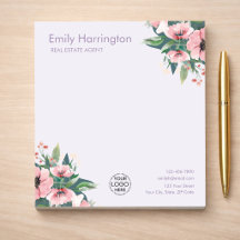 Blush Bloom Caderno Lilás Corretor de Imóveis
