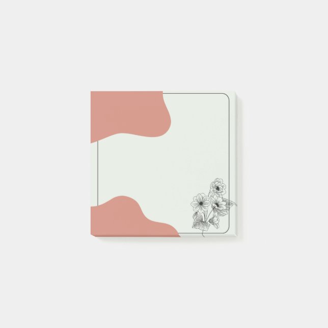 Bloco De Notas Blush & Bloom Floral (Frente)