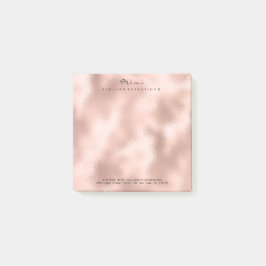 Bloco De Notas Blush Powder Skinny Name Web Telephone Square