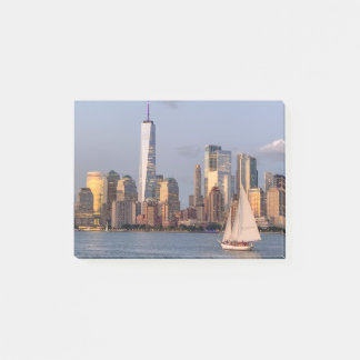 Bloco De Notas Boa noite Skyline Baixa Manhattan.