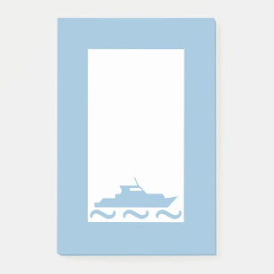 Bloco De Notas Boat Azul do Baby Boy