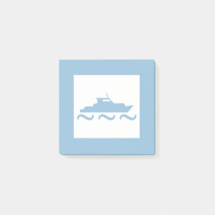 Bloco De Notas Boat Azul do Baby Boy