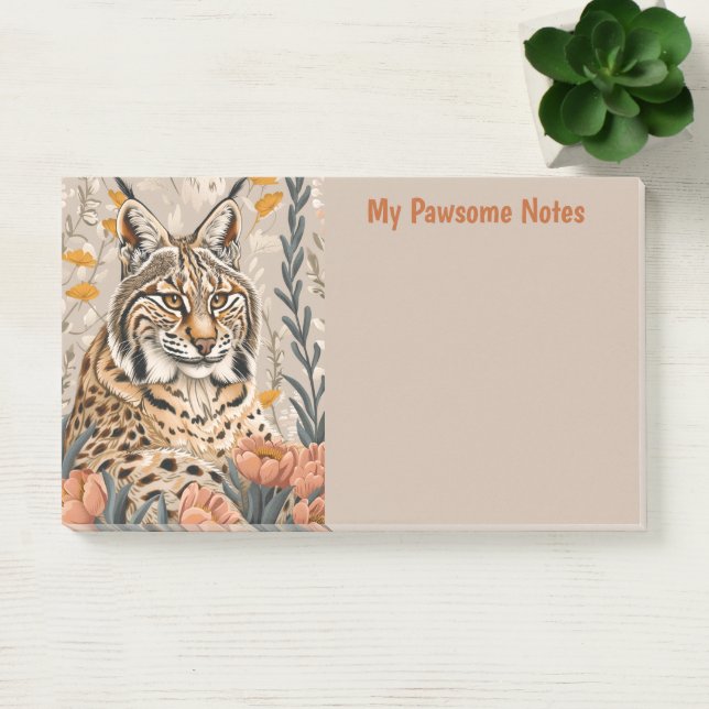 Bloco De Notas Bobcat Cat Boho My Pawsome Personal (Escritótio)