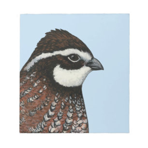 Bloco De Notas Bobwhite Quail Head