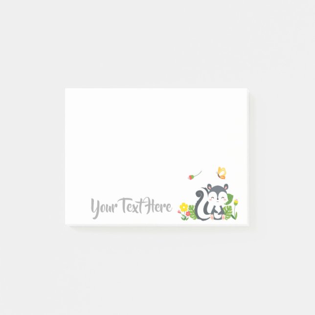 Bloco De Notas Boca, Borboleta e Flores (Frente)