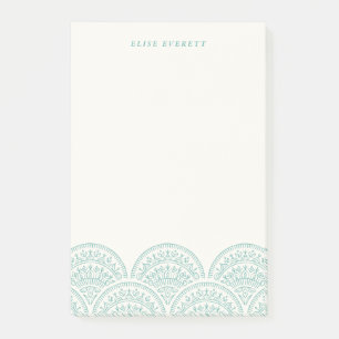 Bloco De Notas Bohemian Scallops Custom Postar - It - Jade