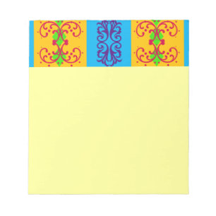 Bloco De Notas Boho Brocade Stripe