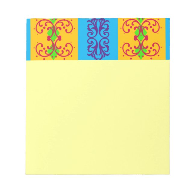 Bloco De Notas Boho Brocade Stripe (Frente)