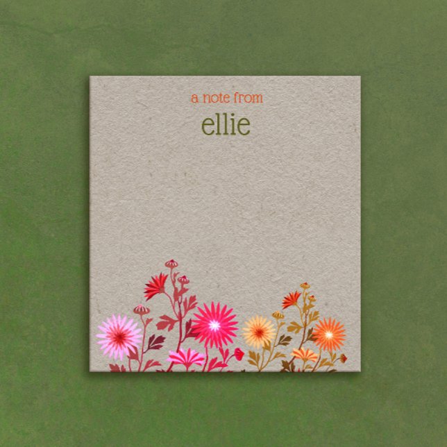 Bloco De Notas Boho Country Floral Kraft (Criador carregado)