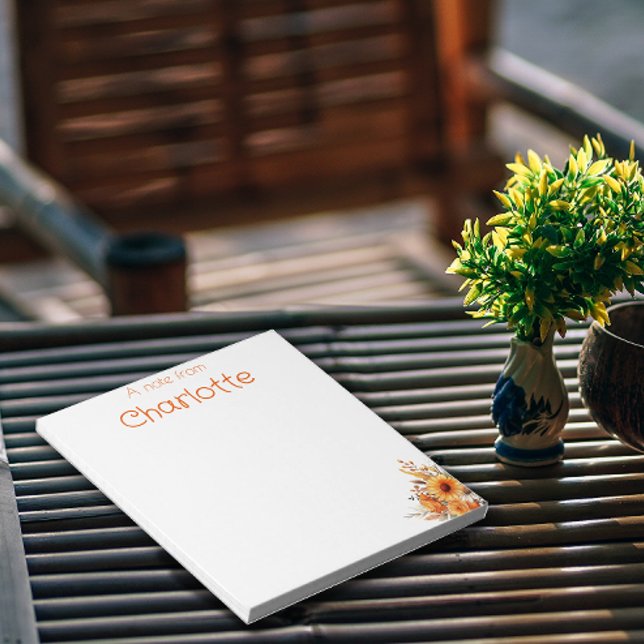 Bloco De Notas Boho Country Vintage Amarelo (Criador carregado)