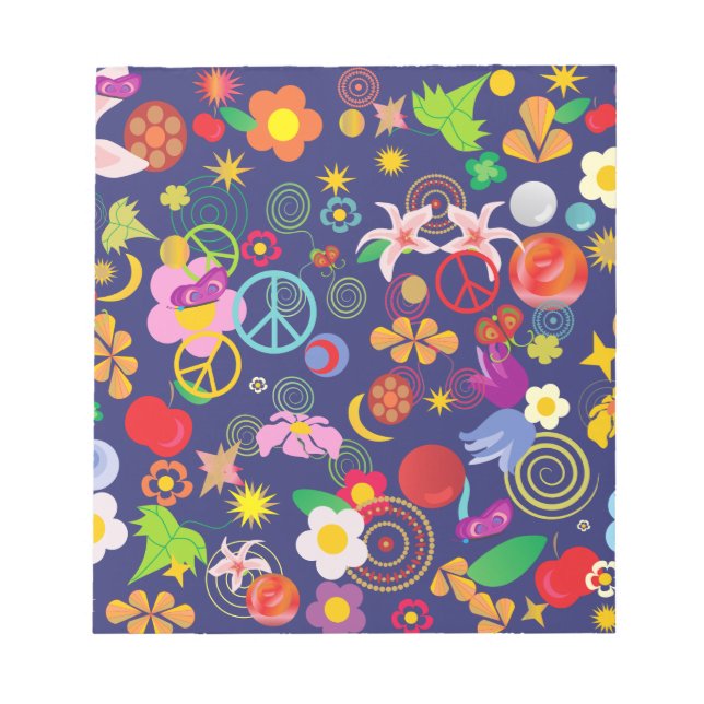 Bloco De Notas Boho floral (Frente)