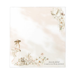 Bloco De Notas Boho Leopard | Favor do Chá de panela Floral