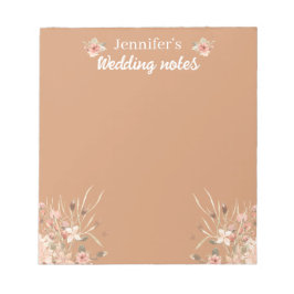 Bloco De Notas boho marrom elegante