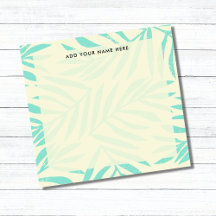Boho Pastel Blue Palm sai do escritório