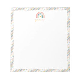 Bloco De Notas Boho Rainbow Pastels