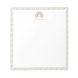 Bloco De Notas Boho Rainbow Pastels