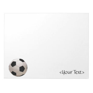 Bloco De Notas Bola de futebol branca e preta