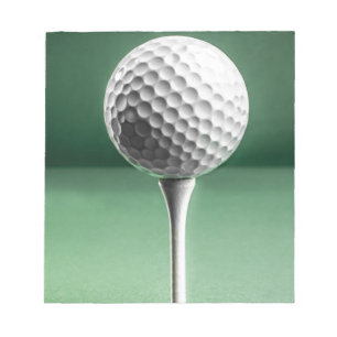 Bloco De Notas Bola de golfe no T