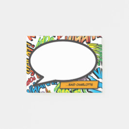 Bloco De Notas Bolha de fala de arte pop de revista em quadrinhos