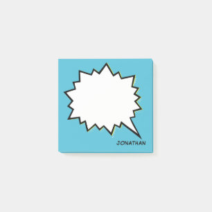 Bloco De Notas Bolha de Falas de Quadrinhos Personalizada Cor Per