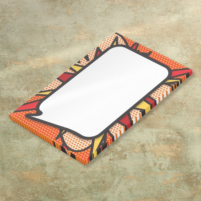 Bloco De Notas Bolha de Pop de Arte da HQ Book (Comic Book Pop Art Speech Bubble Post-it Notes)