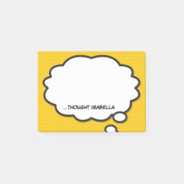 Bloco De Notas Bolha personalizada de pensamento divertida em qua