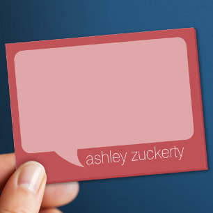 Bloco De Notas Bolha Trendy Talk com nome personalizado RED