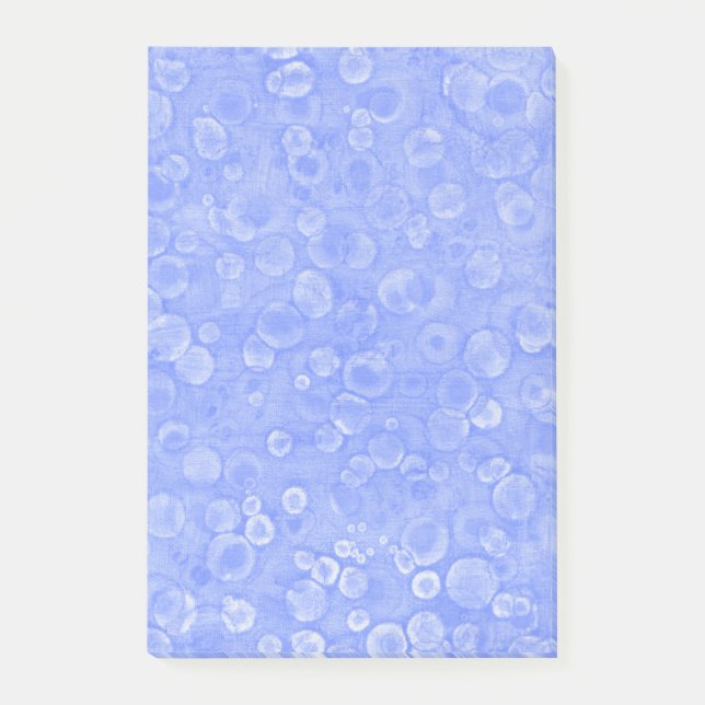 Bloco De Notas Bolhas Azuis E Brancas (Frente)