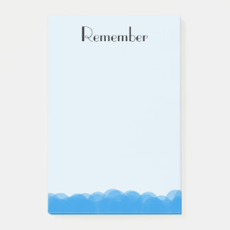 Bloco De Notas Bolhas De Azul