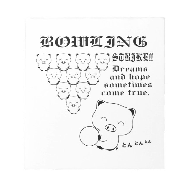 Bloco De Notas Boliche (Frente)