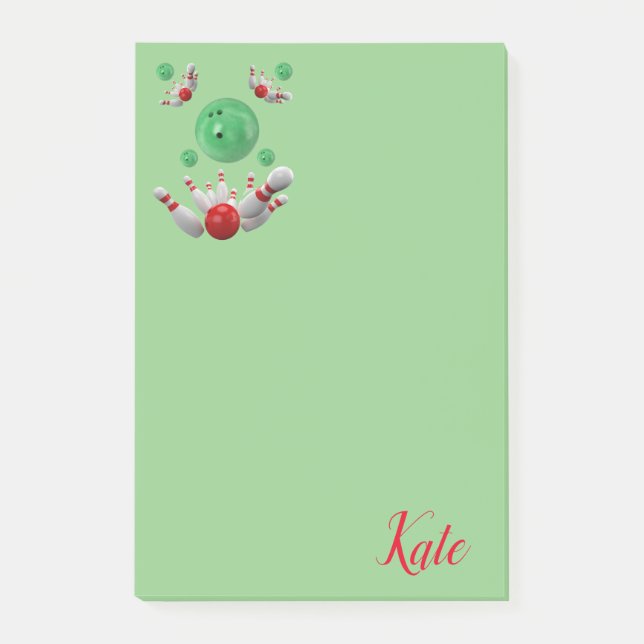 Bloco De Notas Boliche de Post-it Notes (Frente)