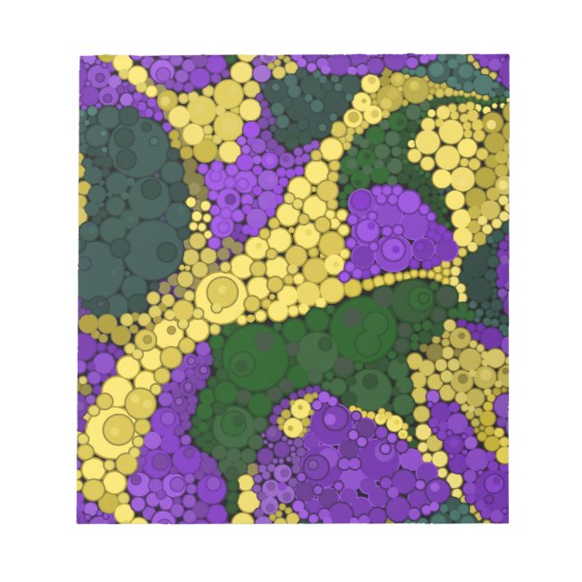 Bloco De Notas bolinhas abstrato (Frente)