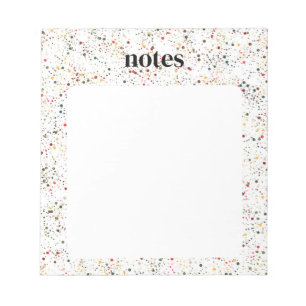 Bloco De Notas Bolinhas Coloridas Vibrantes