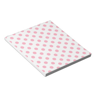 Bloco De Notas Bolinhas cor-de-rosa