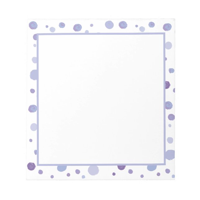 Bloco De Notas bolinhas pintadas à mão (Frente)