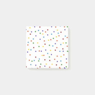 Bloco De Notas Bolinhas Rainbow Confetti