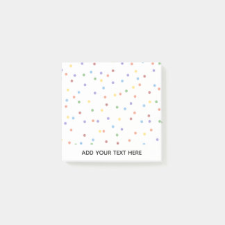 Bloco De Notas Bolinhas Rainbow Confetti