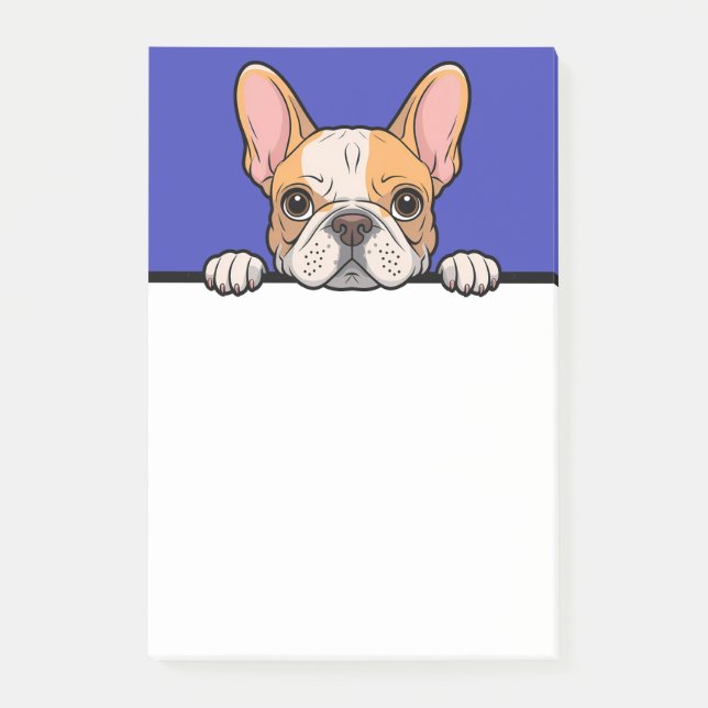 Bloco De Notas Bolldog Francês Cute Frenchie Puppy Dog Dons (Frente)
