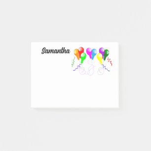 Bloco De Notas BOLÕES aniversários lindas meninas coloridas