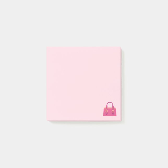 Bloco De Notas Bolsa cor-de-rosa Emoji (Frente)