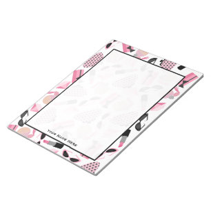 Bloco De Notas Bolsas de perfume, óculos de sol e batom