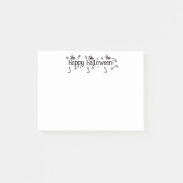Bloco De Notas Bones Dançando Feliz Halloween