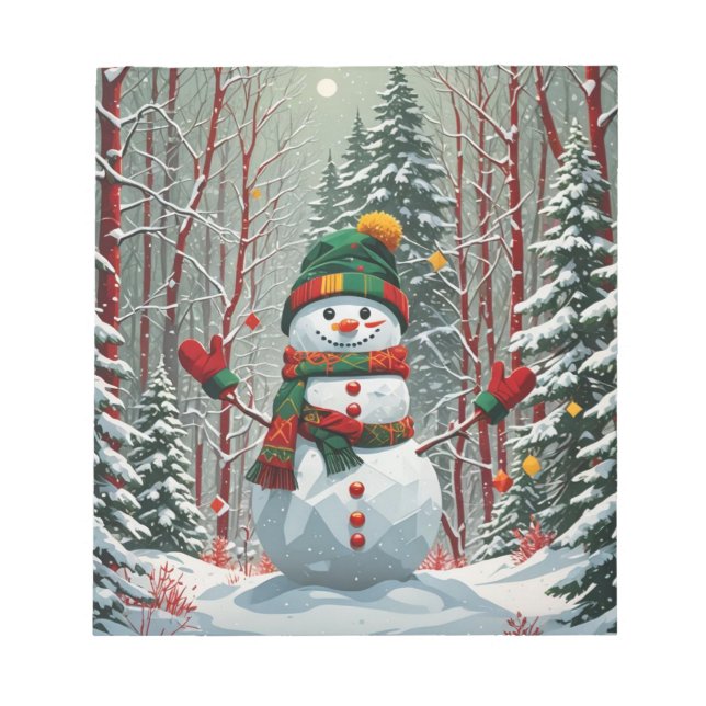 Bloco De Notas Bonhomme de neige (Frente)