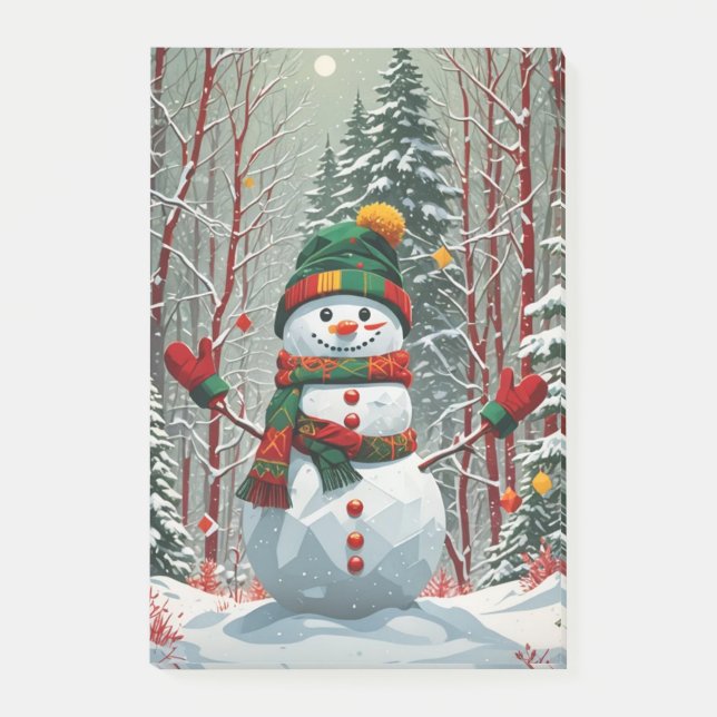 Bloco De Notas Bonhomme de neige (Frente)