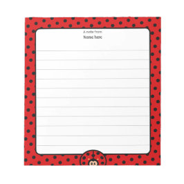 Bloco De Notas Bonita Lady Bug Vinculada