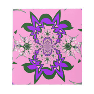 Bloco De Notas Bonito bebê rosa, cor-de-rosa púrpura, motif