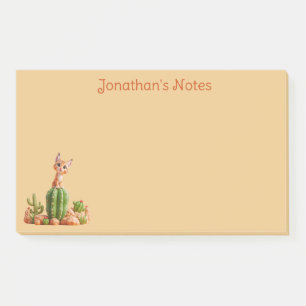 Bloco De Notas Bonito Bobcat em cacto