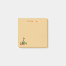 Bloco De Notas Bonito Bobcat em cacto