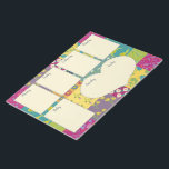 Bloco De Notas Bonito Boho Maximalista Quilt Weekly Planner<br><div class="desc">Mantenha-se organizado em estilo com este painel de planejadores bonito com o seu fundo de manta de retalhos estilo boho. Os quadrados coloridos creme ajudam-no a planejar cada dia da semana com um local em forma de coração para planejar suas atividades no final de semana.</div>